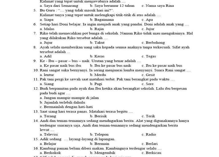 5 Contoh Soal Bahasa Indonesia Kelas 11 Semester 2 yang Wajib Kamu Kuasai di 2026