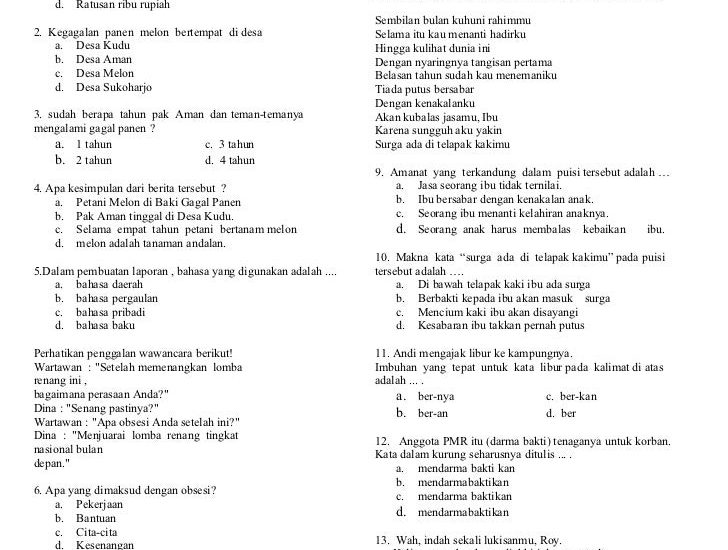5 Contoh Soal Essay Bahasa Indonesia Kelas 6 Semester 1 yang Wajib Dikuasai Tahun 2026