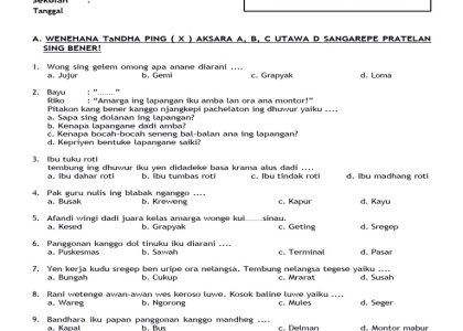 5 Fakta Mengejutkan Soal Bahasa Jawa Kelas 3 Semester 2 Kurikulum 2013 2026
