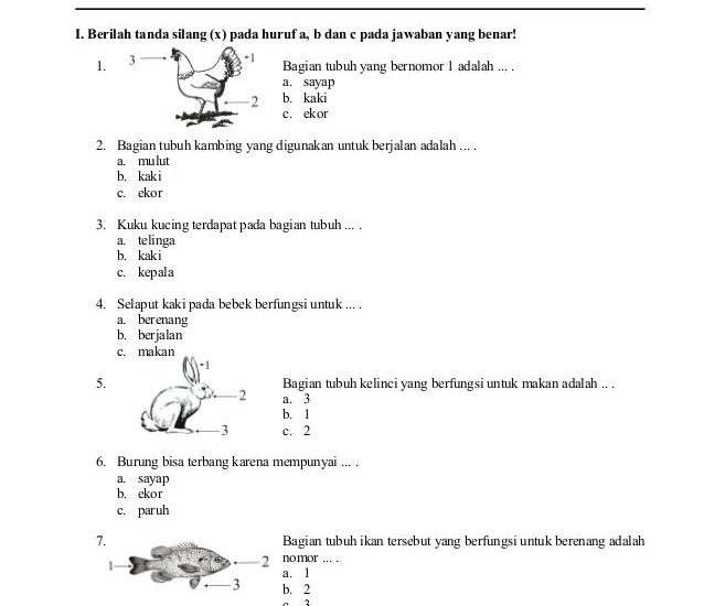 5 Soal IPA Kelas 2 SD Semester 1 tentang Makhluk Hidup yang Wajib Dikuasai di 2026