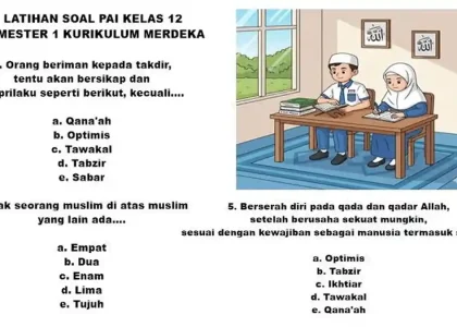5 Soal Tersulit PAI Kelas 12 Semester 1 di 2026, Begini Jawabannya!