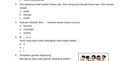 Membangun Pemahaman Holistik Contoh Soal Tematik Kelas 1 SD Kurikulum