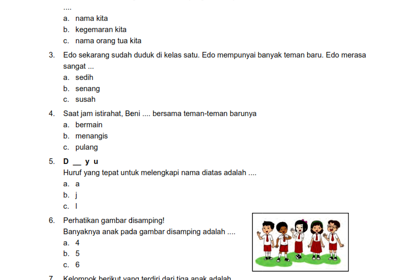 7 Fakta Mengejutkan Soal Bahasa Indonesia Kelas 1 SD Semester 2 Kurikulum 2013 yang Wajib Tahu Orang Tua