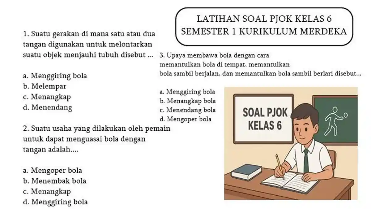 Akhirnya Terungkap 3 Soal Penjaskes Kelas 6 Semester 1 yang Paling Sulit di 2026 Akhirnya Terungkap 3 Soal Penjaskes Kelas 6 Semester 1 yang Paling Sulit di 2026