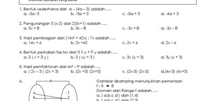 Soal Pas Matematika Kelas 8 Semester 2 Dalchaebi