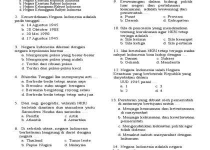 Akhirnya Terungkap! Soal PKN Kelas 5 Semester 1 dan Kunci Jawaban 2026 Paling Dicari