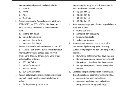 Inilah 20 Soal IPS Kelas 9 Bab 1 dan Jawabannya yang Sering Keluar di Ujian 2026!