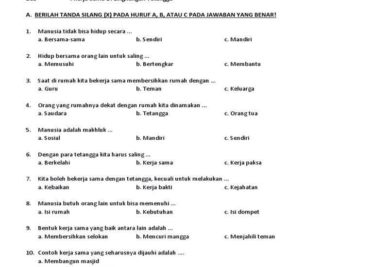 Rahasia Jawaban Soal IPS Kelas 2 SD Semester 2 Tahun 2026