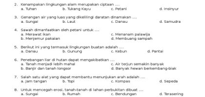 Asah Pemahaman Sejarah dan Lingkungan Panduan Soal dan Kunci Jawaban