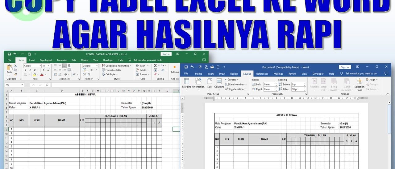 3 Cara Mengubah Angka di Tabel Excel ke Word Tanpa Ribet yang Jarang Diketahui di Tahun 2026
