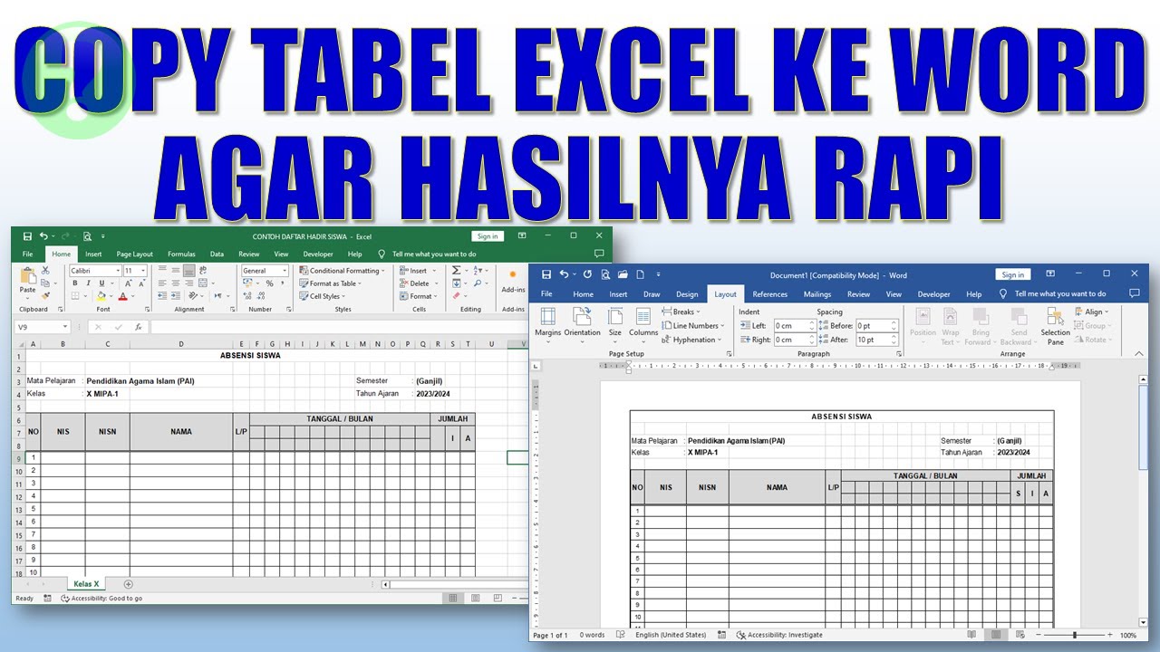 3 Cara Mengubah Angka di Tabel Excel ke Word Tanpa Ribet yang Jarang Diketahui di Tahun 2026