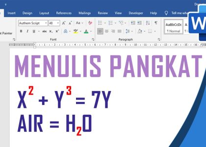 3 Cara Mudah Mengubah Angka Biasa Menjadi Pangkat di Word yang Jarang Diketahui