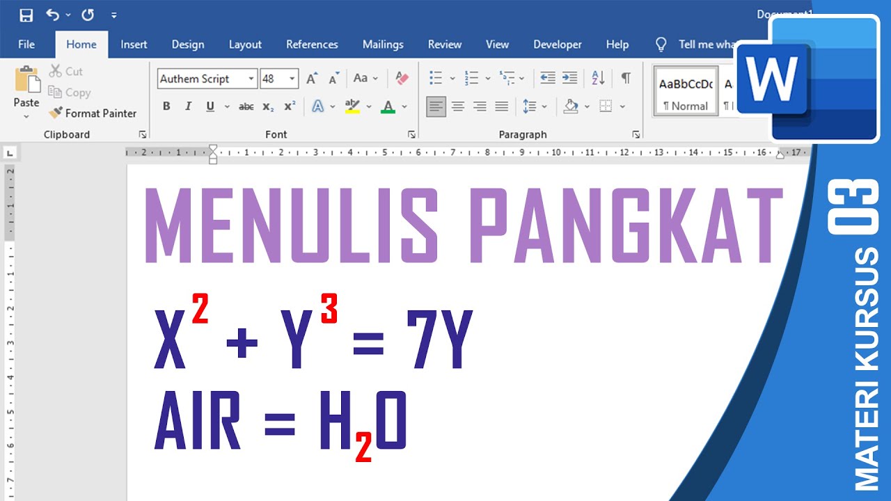 3 Cara Mudah Mengubah Angka Biasa Menjadi Pangkat di Word yang Jarang Diketahui