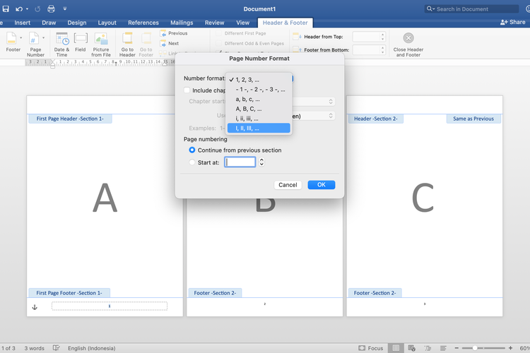 Cara Membuat Nomor Halaman Berbeda di Microsoft Word Bisa Romawi dan Cara Membuat Nomor Halaman Berbeda di Microsoft Word Bisa Romawi dan