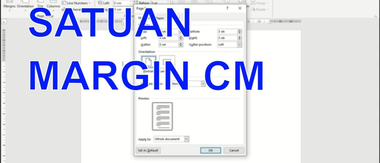 3 Cara Ubah Aturan Margin Microsoft Word dari Inchi ke cm, Ternyata Semudah Ini
