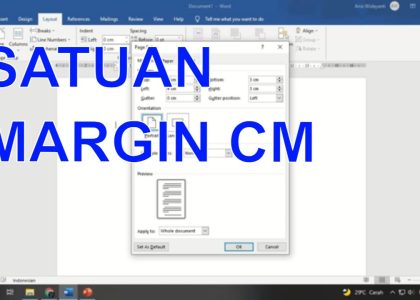 3 Cara Ubah Aturan Margin Microsoft Word dari Inchi ke cm, Ternyata Semudah Ini