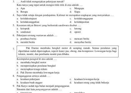 3 Fakta Soal Bahasa Indonesia Kelas 5 Semester 1 Kurikulum 2013 Wajib Tahu di 2026