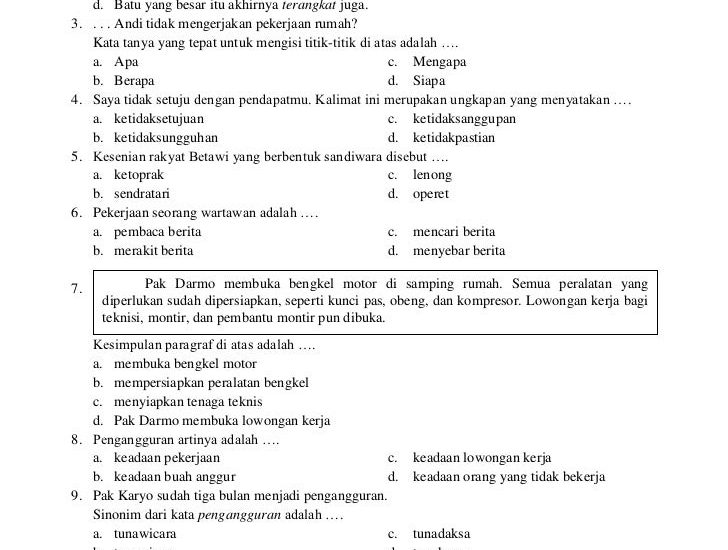 3 Fakta Soal Bahasa Indonesia Kelas 5 Semester 1 Kurikulum 2013 Wajib Tahu di 2026
