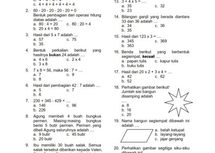 5 Contoh Soal Ujian Akhir Semester 2 Kelas 4 yang Wajib Dikuasai Siswa Tahun 2026