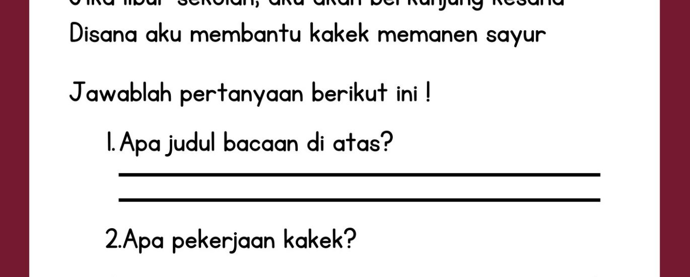 Contoh Soal Menulis Kelas 1 SD yang Terbukti Ampuh Melatih Motorik Halus Anak Sebelum Terlambat