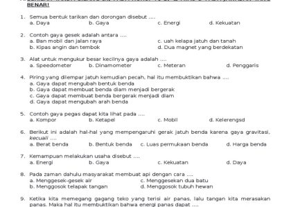 35 Contoh Soal Mid IPA Kelas 6 Semester 1 Terbaru 2026 Beserta Kunci Jawaban UTS UAS yang Wajib Dikuasai