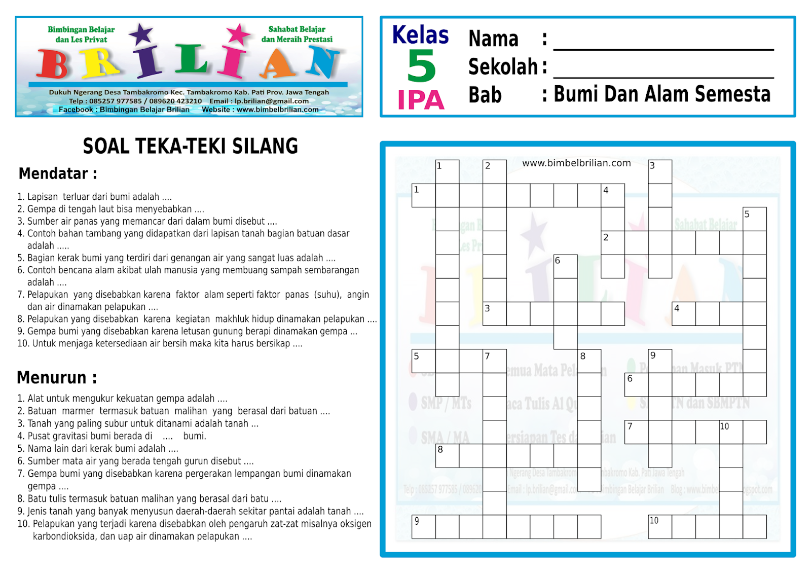 Contoh Soal Ipa Kelas 5 - Piffle me Contoh Soal Ipa Kelas 5 - Piffle me