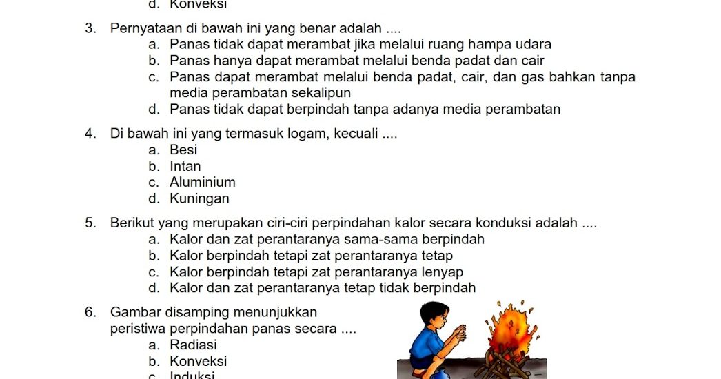 Contoh Soal UAS Tematik Kelas 5 Tema 4 Ternyata Sering Keluar, Wajib Cek Sebelum Terlambat