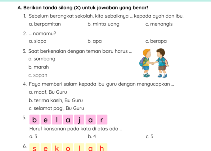 Ini Dia 5 Contoh Soal Mid Penjas Kelas 1 SD Siap Cetak, Ternyata Bikin Anak Makin Semangat Gerak!